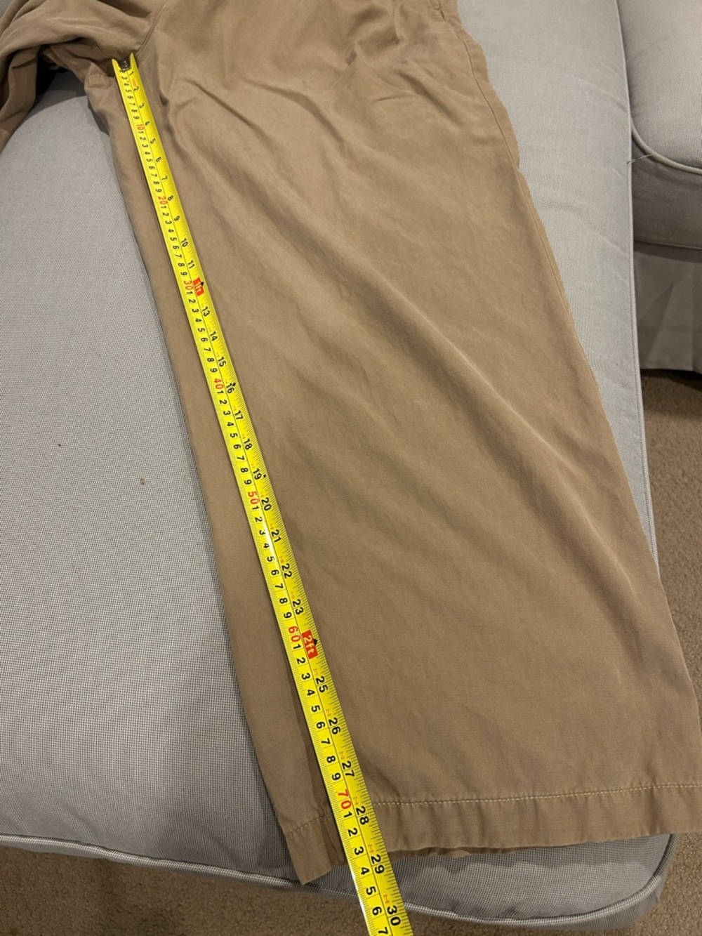 Madewell The Harlow Wide-Leg Pant in Tan Women’s 16w - Picture 6 of 14
